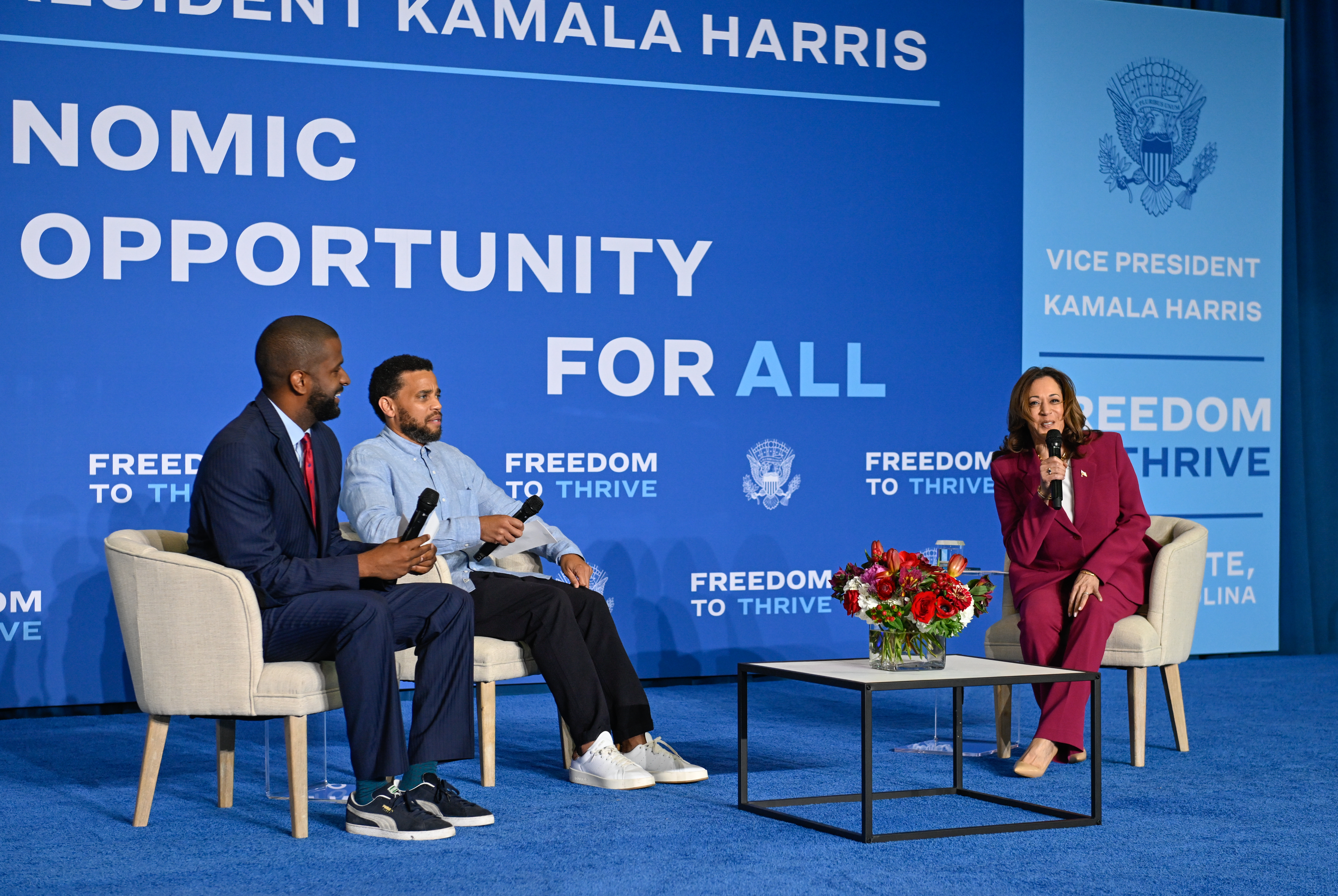 US Vice President Kamala Harris visits JC Smith University