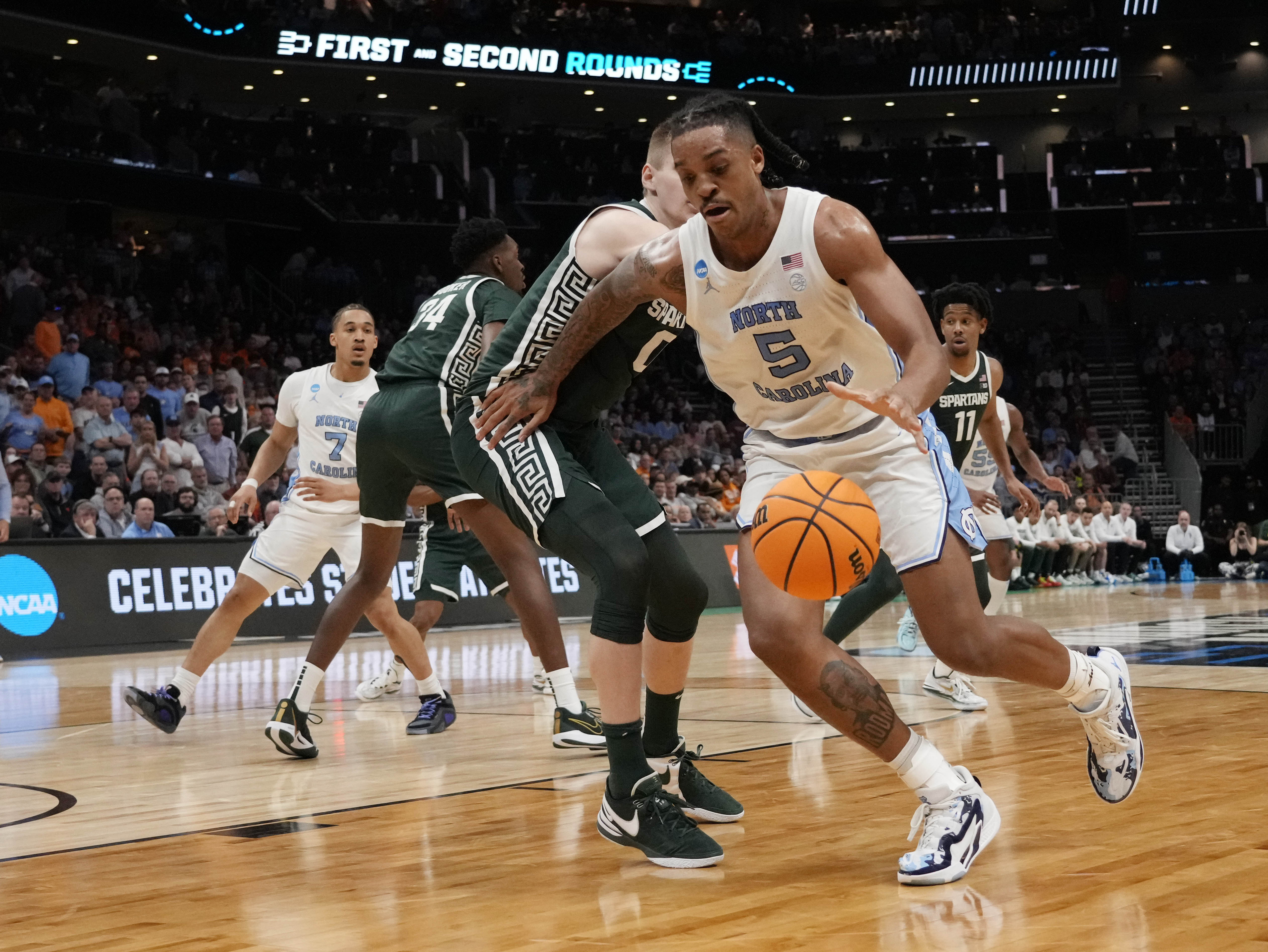 NCAA Basketball: NCAA Tournament Second Round-Michigan State vs North Carolina