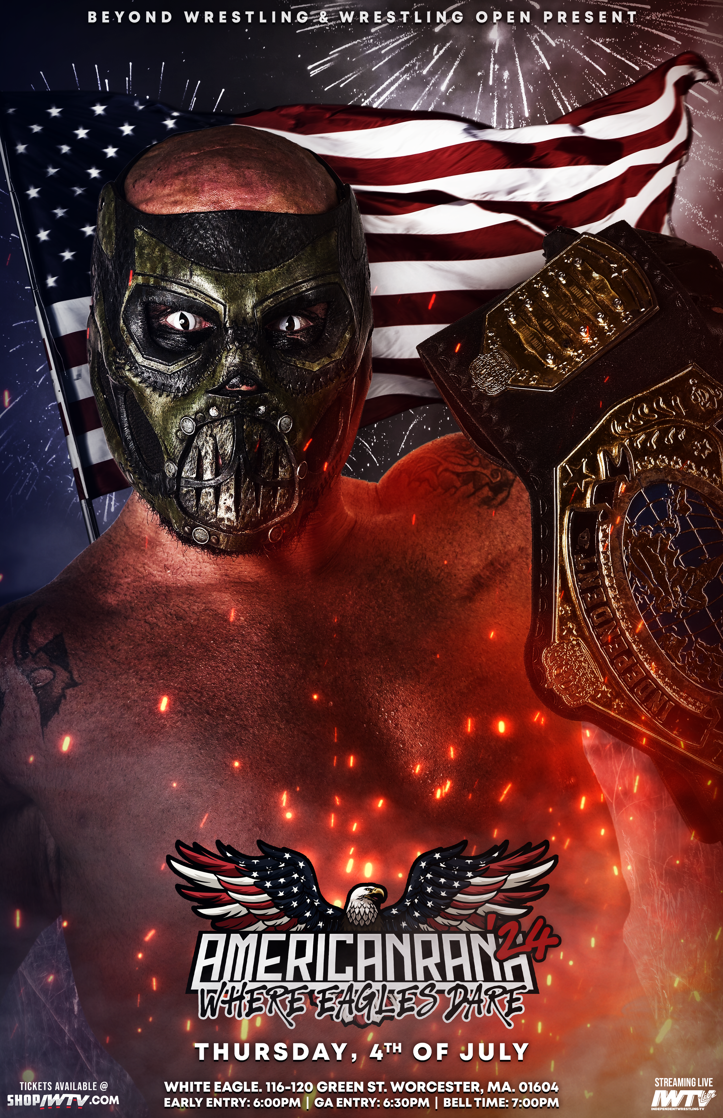 Poster for Beyond Americanrana ‘24: Where Eagles Dare