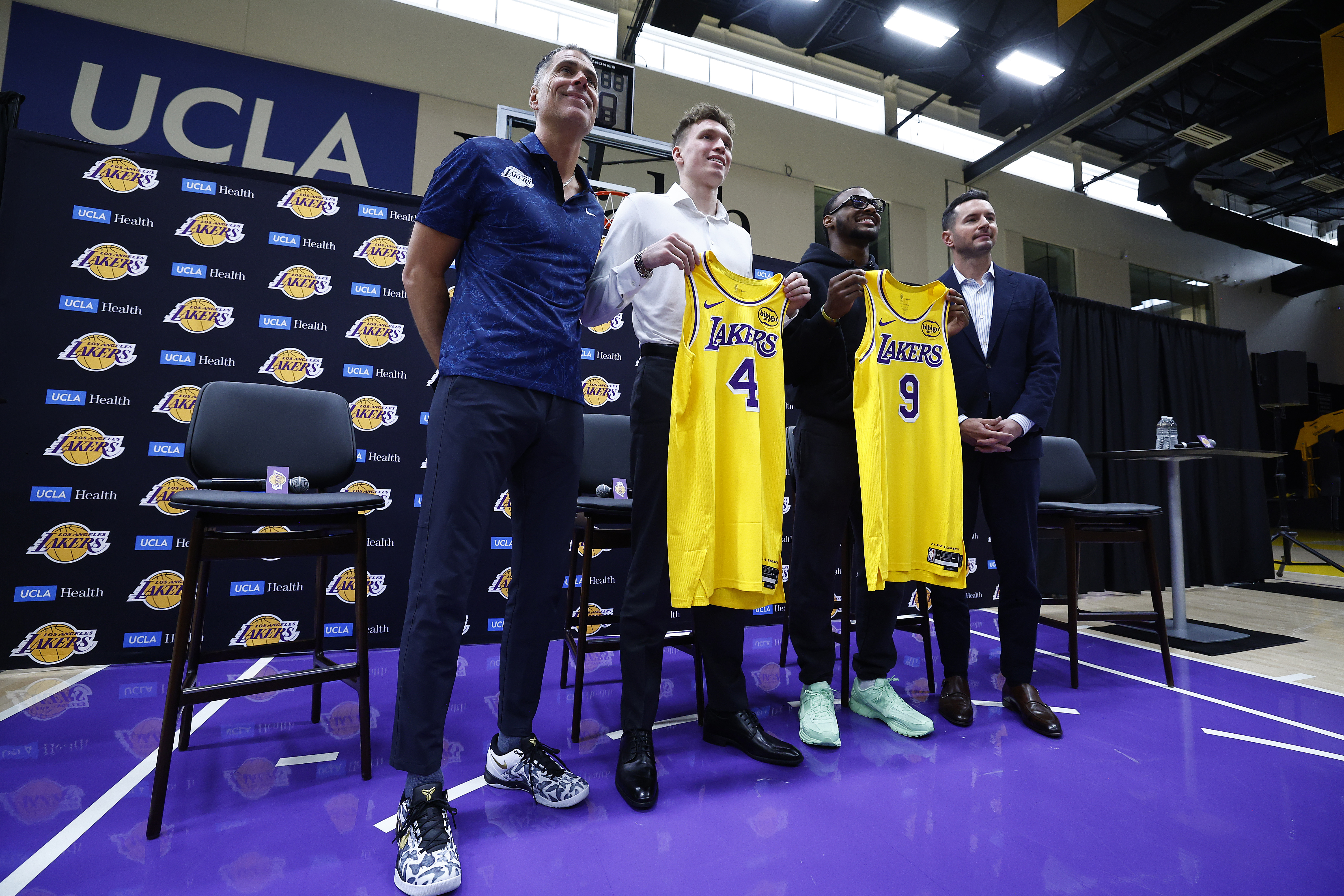 Los Angeles Lakers Introduce Bronny James &amp; Dalton Knecht