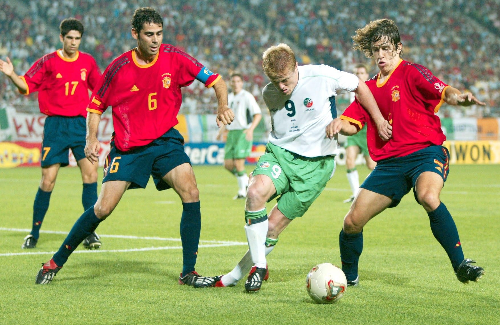 FUSSBALL: WM 2002 in JAPAN und KOREA, ESP - IRL 4:3 n.E.;