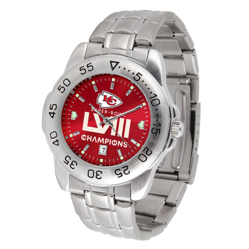 Kansas City Chiefs 2024 Super Bowl LVIII Men's Watch  - NFL Sport Steel Series