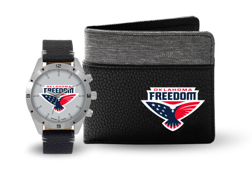Oklahoma Freedom Men's Gift Set - PBR Watch and Wallet Combo