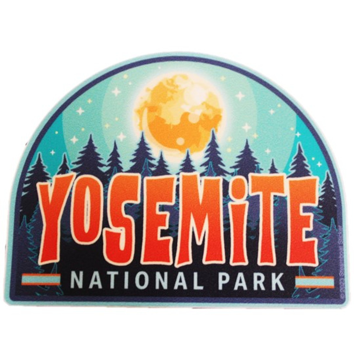 Bright Moon Yosemite Sticker