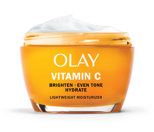 Vitamin C Moisturizer Jar. Brighten, even tone, hydrate. Lightweight Moisturizer