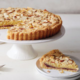 British Almond-Jam Tart (Bakewell Tart) made with almond flour.