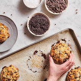 Chocolate chip scones made with Callebaut Semisweet Mini Chocolate Chips