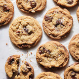 Joys Brown butter cookies made with Guittard Bittersweet Chocolate Chips