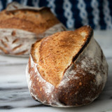 Jeffrey's golden durum sesame bread made with durum flour