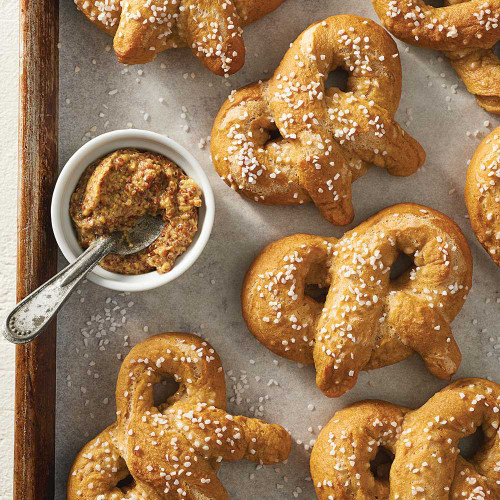 Pretzels made with Diastatic Malt Powder