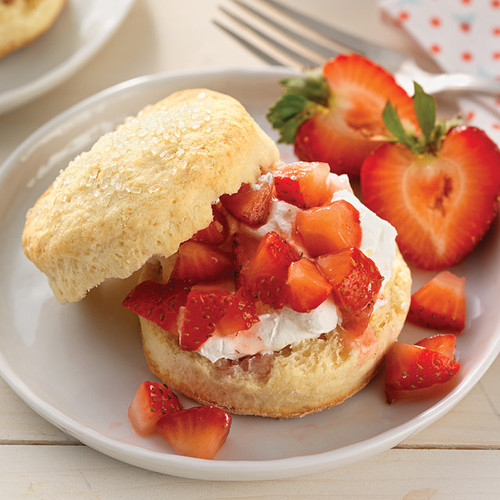 Self-Rising Cream Biscuits for Shortcake made with Unbleached Self-Rising Flour