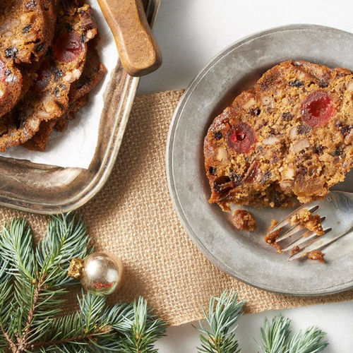 Fruitcake made with Yuletide Cheer Fruit Blend.