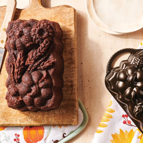 Pumpkin bread baked in the Sunflower and Pumpkin Loaf Pan