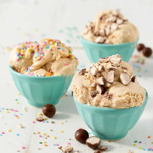 Malted Milk Ice Cream made with Xanthan Gum