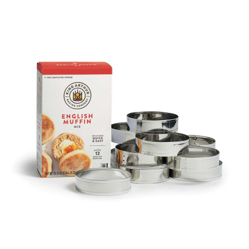 English Muffin Mix and Ring Set