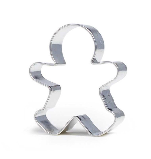 Tin plated gingerbread man cookie cutter