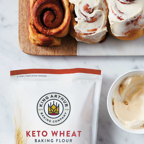 Cinnamon buns made with Keto Wheat Flour