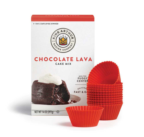 Lava Cake Mix and Nonstick Baking Cups Set