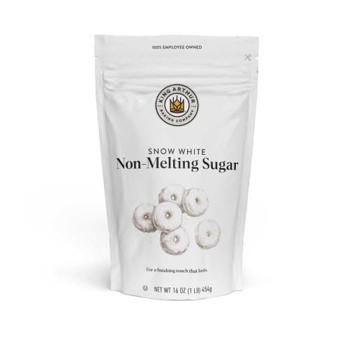 Snow White Non-Melting Topping Sugar - 16 oz.