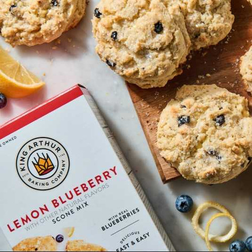 Scones made with Lemon-Blueberry Scone Mix