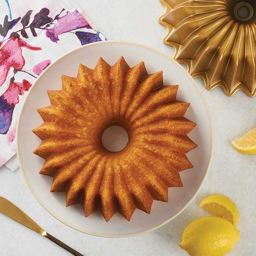 Bundt cake made with Lemon Buttermilk Cake Mix