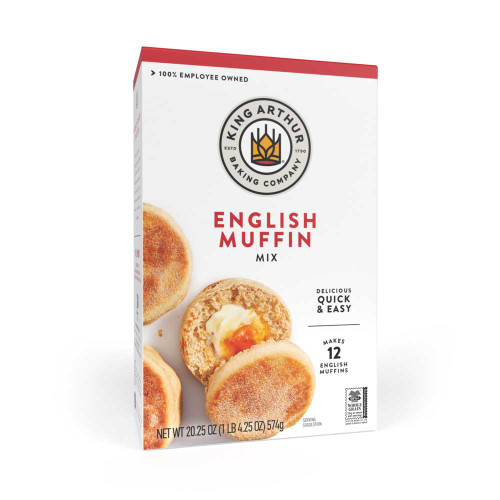 White Whole Wheat English Muffin Mix box