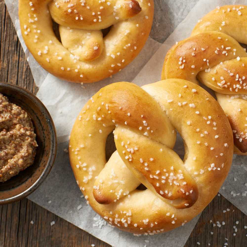 Sourdough pretzels made with Non-Diastatic Malt Powder