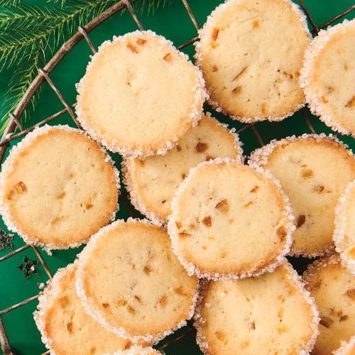 orange sparkle cookies made orange oil