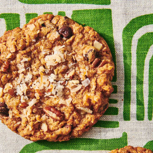 Cowboy cookies made with Jumbo Cookie Scoop