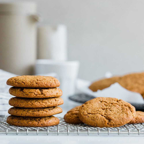 Soft Molasses Cookies made with ginger