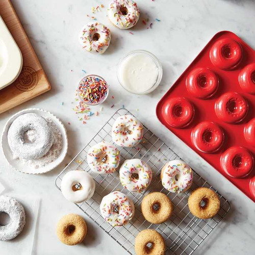 Mini doughnuts made with Mini Doughnut Pan