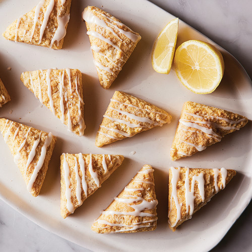 Lemon scones made with lemon oil