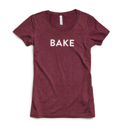 Product Photo 1 Ladies Slim Fit Bake Tee - Maroon