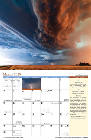 2025 Weather Calendar