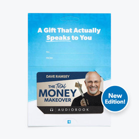 The Total Money Makeover - Audiobook Gift Card in Holder with "New Edition!" Call-out