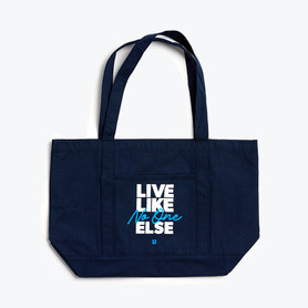 Image of the Live Like No One Else Tote in Navy