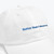 White “Better Than I Deserve” Classic Dad Hat (Unisex) - Close Up of Embroidery