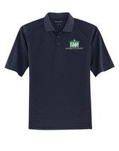 Dri Mesh Polo w-Monmouth Park Logo- Navy