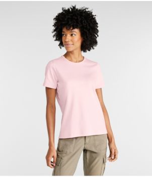 Women's Pima Cotton Tee, Short-Sleeve Crewneck