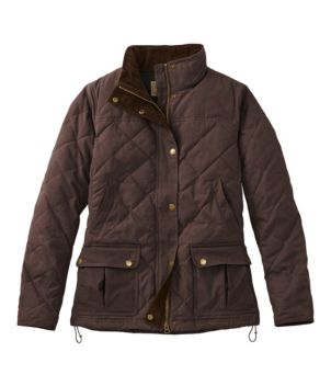 Women's L.L.Bean Upcountry Waxed-Cotton Down Jacket