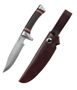 L.L.Bean Stacked Leather Hunting Knife