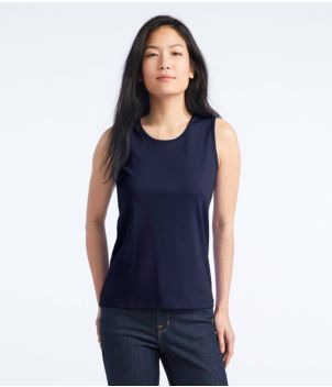 Women's Pima Cotton Tee, Shell