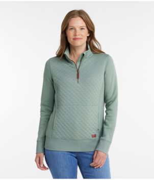 Women's Quilted Quarter-Zip Pullover