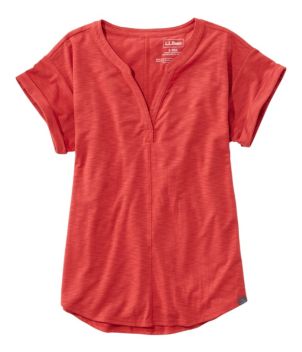 Women's Streamside Tee, Short-Sleeve Splitneck