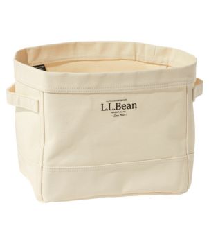 Canvas Storage Tote, Rectangular