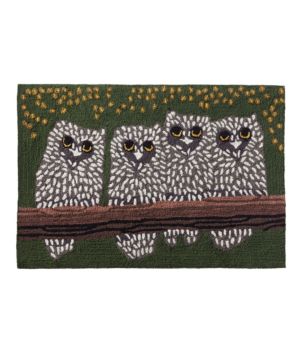 Indoor/Outdoor Vacationland Rug, Owls