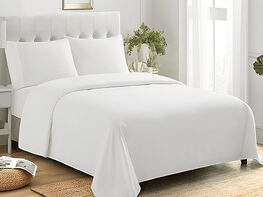 4-Piece Microfiber Sheet Set (White/Full)