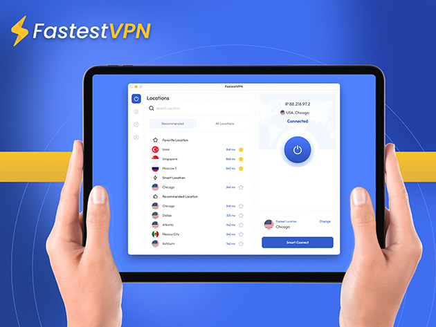 FastestVPN: Lifetime Subscription (10 Devices)