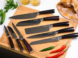 Seido™ Japanese Master Chef's 8-Piece Knife Set w Gift Box