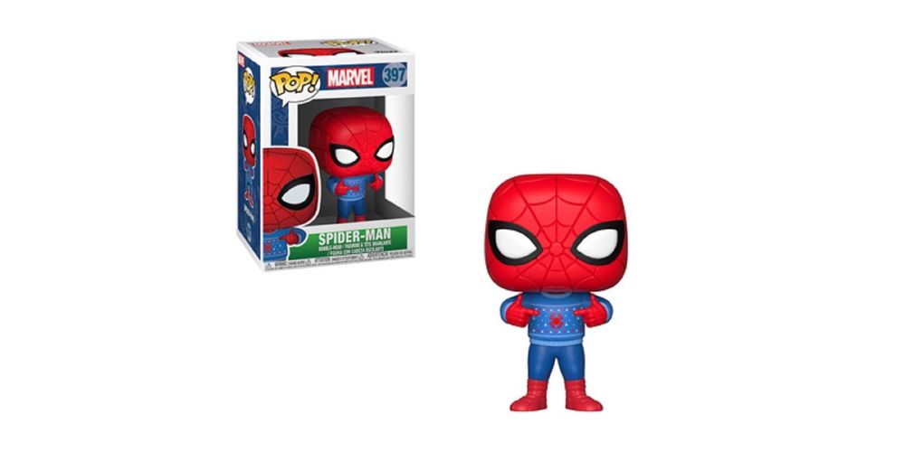 Funko POP- Marvel Holiday – Spider-Man – Vinyl Collectible Figure – w Ugly Sweater, on sale for $14.94 (9% off)